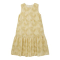 Women's Polyester Embroidered Sleeveless Midi Dress Loose A-Line Smock Dress